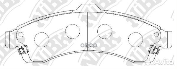 PN0077 Колодки тормозные chevrolet trailblazer