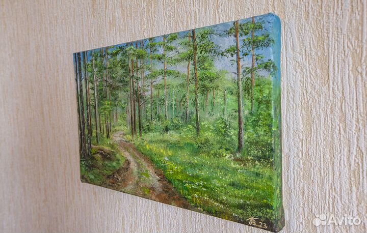 Картина маслом: В сосновом бору
