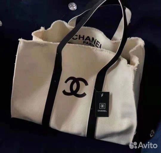 Холщовая Сумка-тоут Chanel