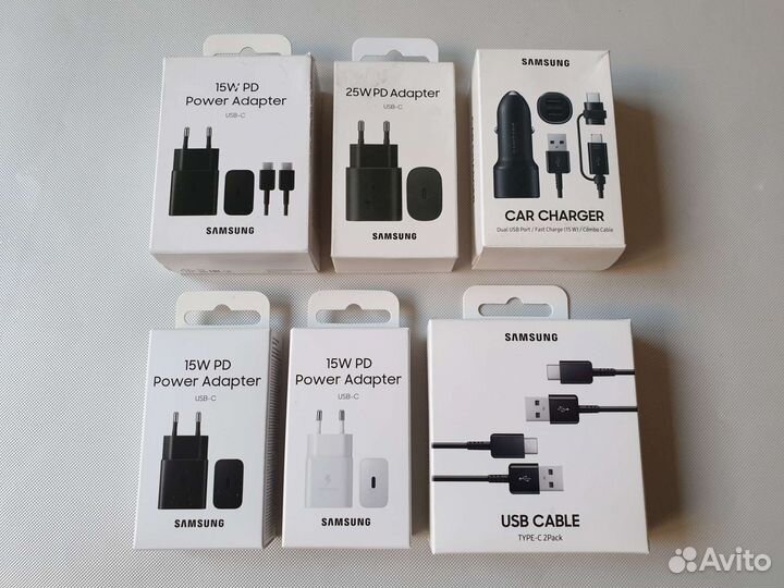 Быстрые зарядки Samsung оригинал новые