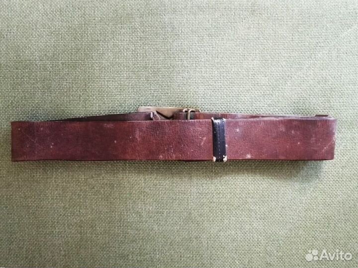 Кожаный армейский солдатский ремень cсcр