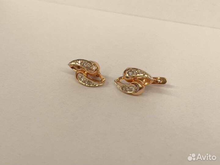 Золотые Серьги 4.6 гр. Au585