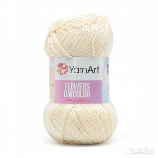 Пряжа YarnArt 'Flowers Unicolor' 50гр 200м (55 хло