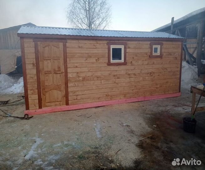 Баня каркасная 6х2.3 м от производителя