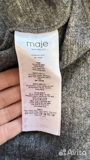 Платье шерстяное женское maje 2