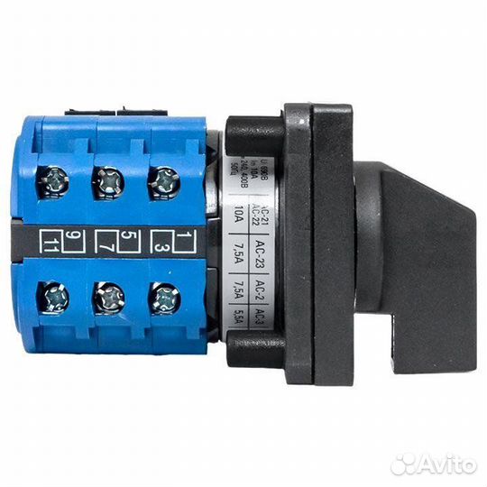 Переключатель кулачковый пк-1-64 10А для вольтметр