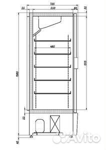 Шкаф холодильный Ариада Рапсодия R 700LX (нерж.)