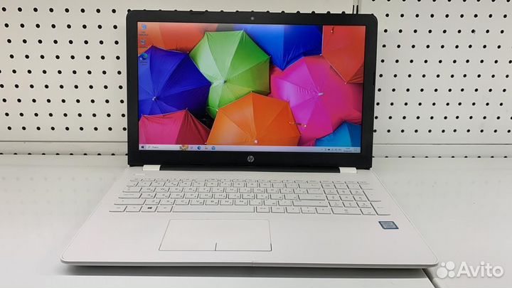 Белый ноутбук hp intel core i7 15.6
