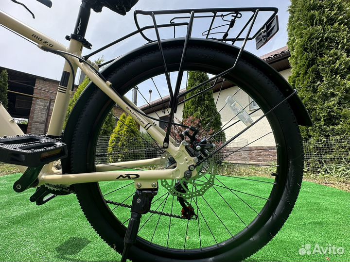 Новый велосипед алюминиевый с багажником (27.5)