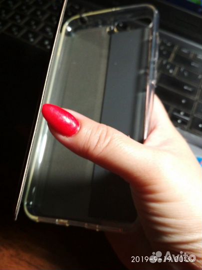 Чехол для телефона honor 7A цвет розовое золото. Н