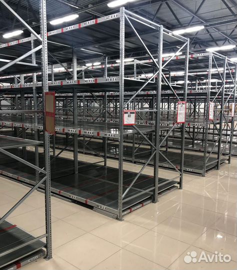 Стеллажи среднегрузовые полочные бу