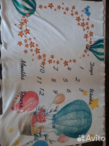 Фланелевое одеялко для фото (12 мес)