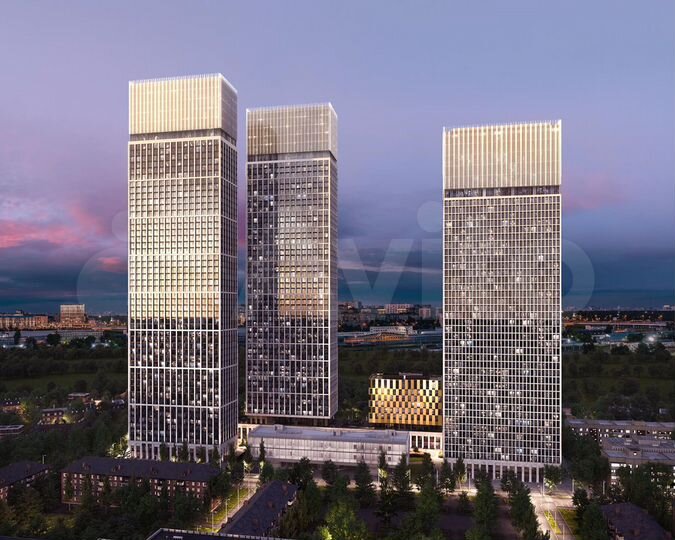 2-к. квартира, 65,7 м², 46/55 эт.