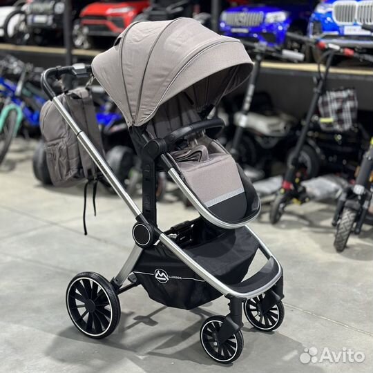 Детская коляска Luxmom 780 3в1 серый