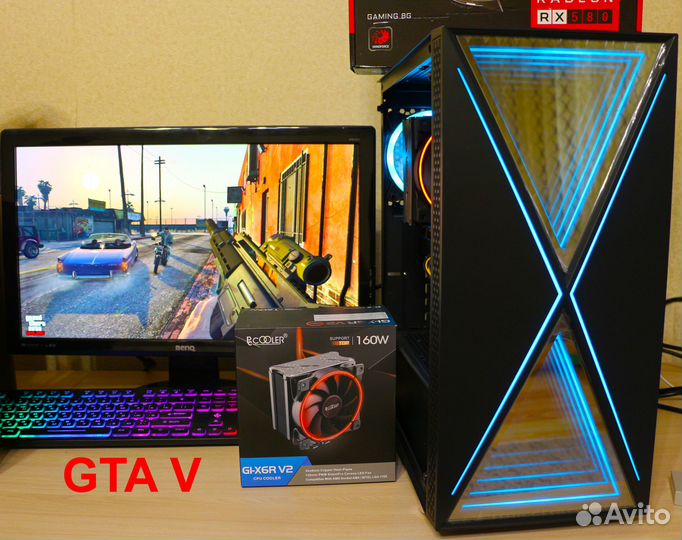 Супер мощный игровой компьютер i7/16/512/RX580 8GB