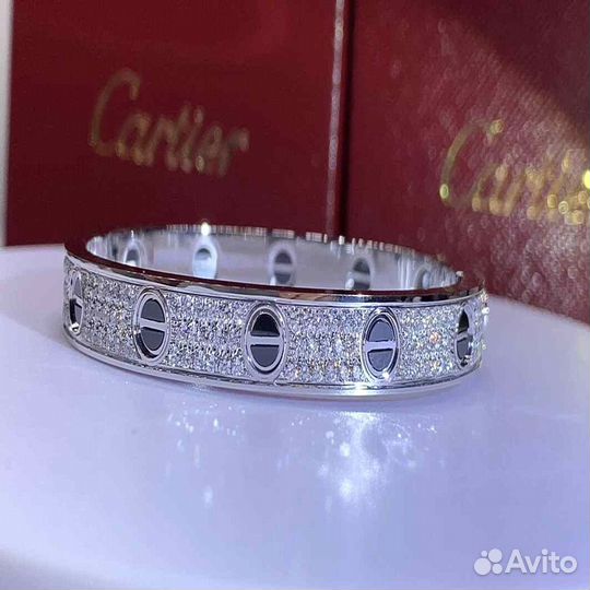 Браслет Cartier Love из белого золота 2,08ct