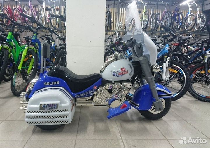 Мотоцикл харлей детская машинка