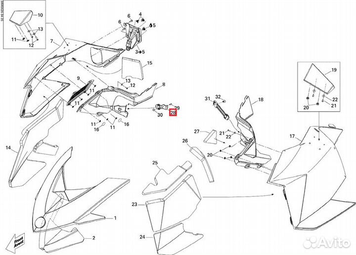 Крепление пластика BRP 517303612
