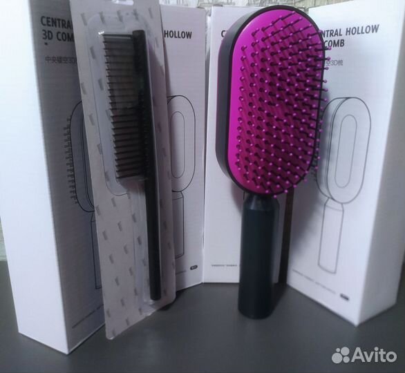 Расческа Dyson 2в1 с гребнем Дайсон с самоочисткой