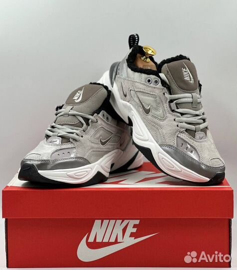 Кроссовки Nike M2K Tekno Grey с Мехом