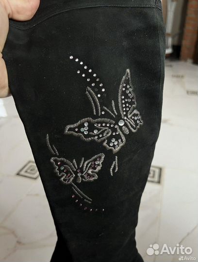 Ботфорты замша 35