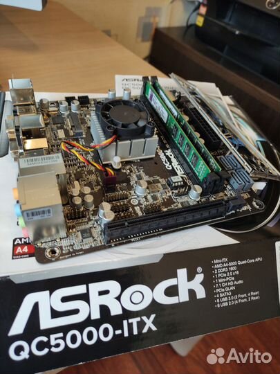 Материнская плата asrock qc5000-itx