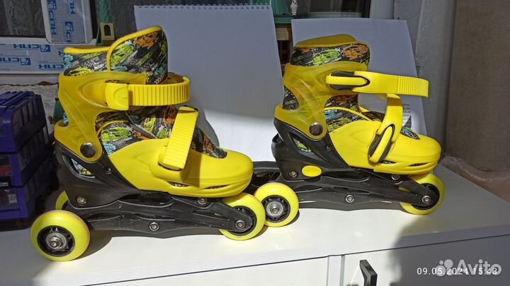 Роликовые коньки детские раздвижные
