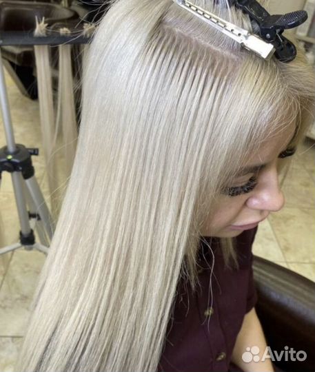 Наращивание волос под ключ