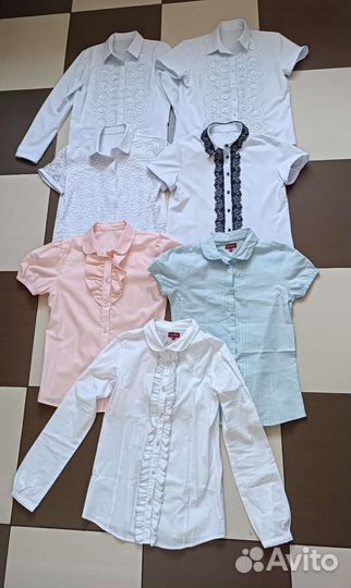 Школьная форма 158р и 152р блузки,юбки,брюки