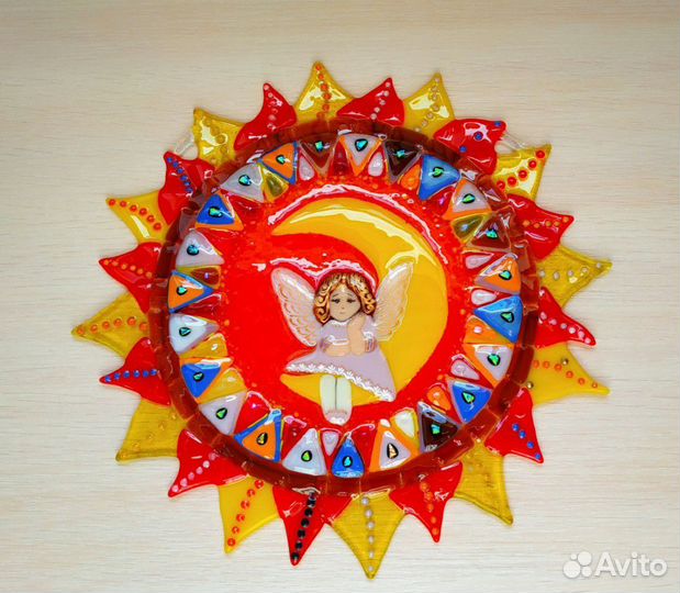 Панно настенное из стекла 