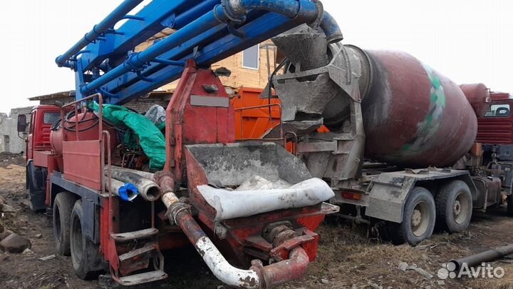 Автобетононасос КАМАЗ АБН-21 (шасси КамАЗ 65115), 1989