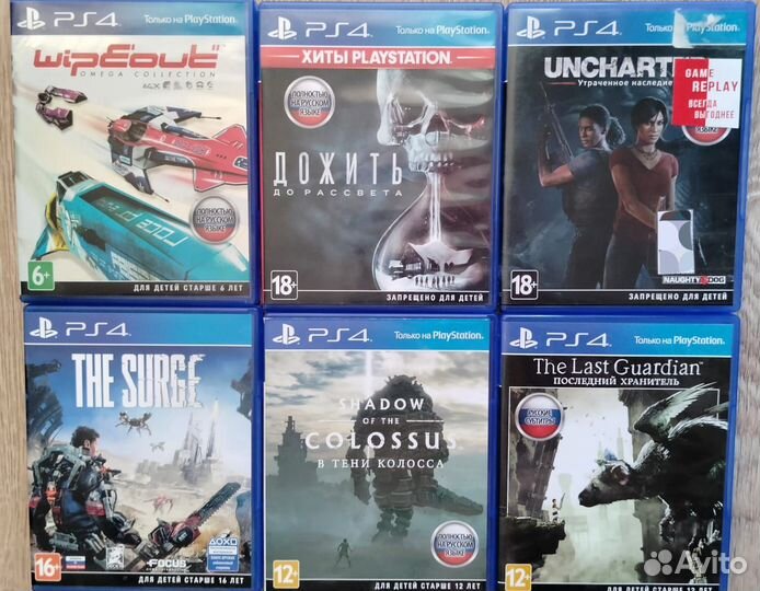 Диски игры для ps4