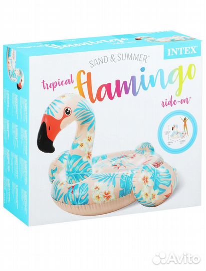 Надувной плот фламинго