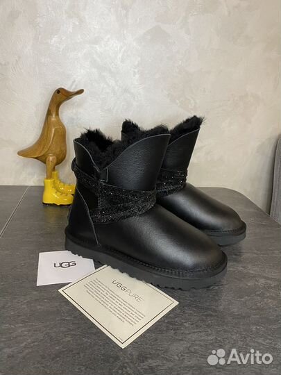 Угги ugg mini обливные с украшением