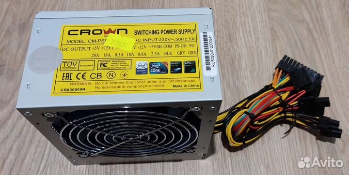 Блок питания crown CM-PS500 Office 500W