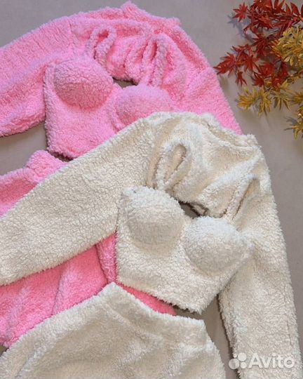 Костюм женский теплый зимний барашка тройка зима
