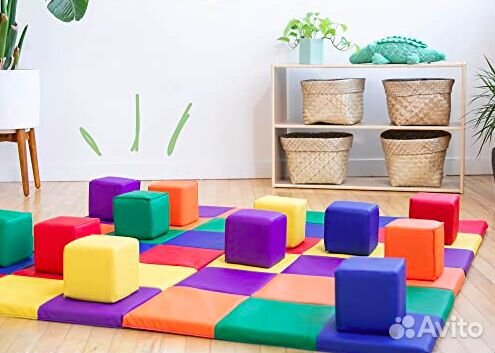 Кубики мягкие 20х20 см 12 штук