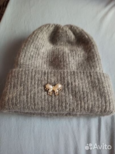 Шапка зимняя женская вязанная
