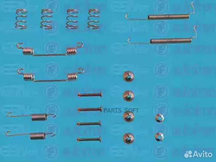 Autofren D3898A ремонтный к-т торм. колодок задний \ Opel Astra F/Corsa C 1.0-1.6 88/Tigra