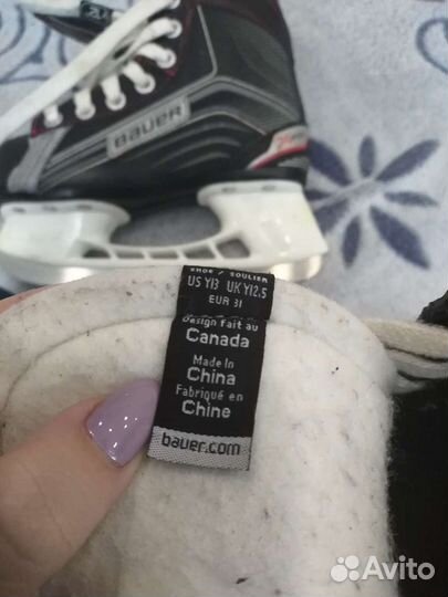 Хоккейные коньки bauer X200 31 размер