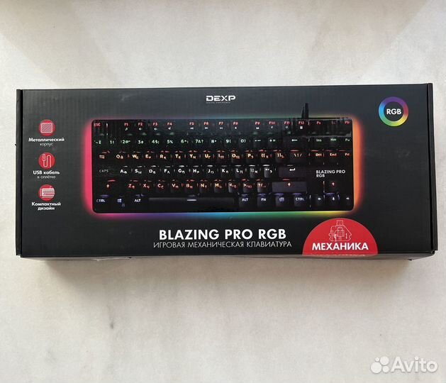 Игровая клавиатура. Dexp Blazing RGB