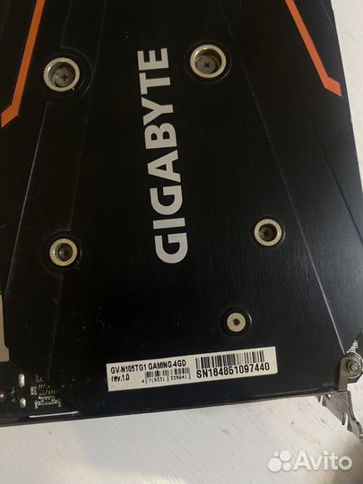 Видеокарта Gigabyte GTX 1050TI 4GB