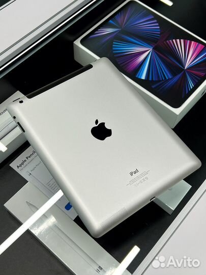 iPad 4 16Gb Silver Wi-Fi + Cellular