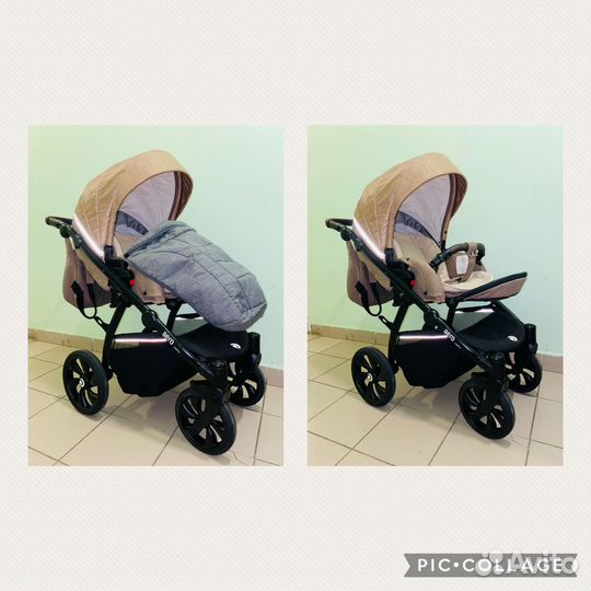 Коляска 3в1 tutis aero «капучино»