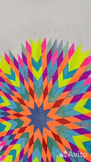 Стержни 47 шт ручка раскраска картина