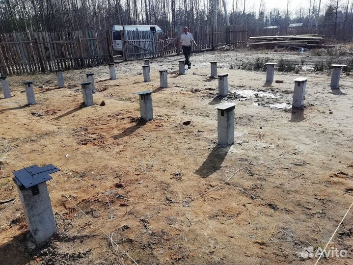 Железобетонные сваи для фундамента