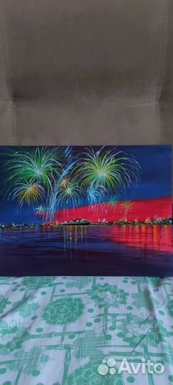 Картина акрилом на холсте