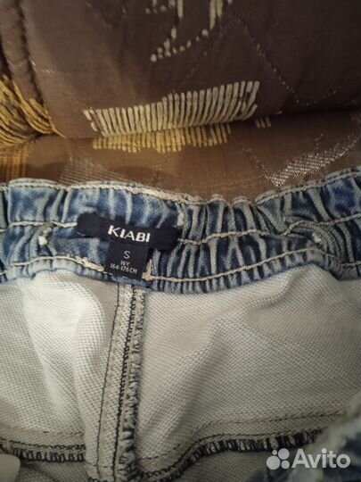 Бриджы шорты джинсовые, р-р S