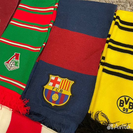 Шарфы футбольных клубов Бавария Барселона Спартак