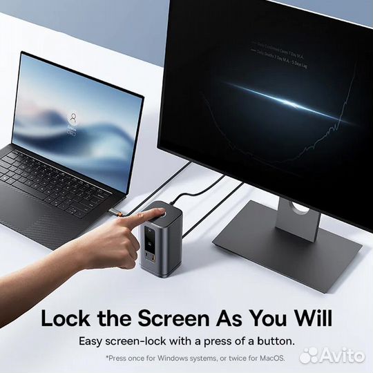 Док-станция Baseus с USB C на DP 4K